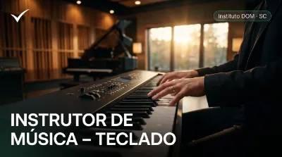 Capa: INSTRUTOR DE MÚSICA – TECLADO