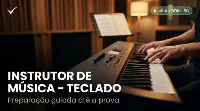 Capa: INSTRUTOR DE MÚSICA – TECLADO