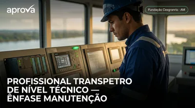 Capa: PROFISSIONAL TRANSPETRO DE NÍVEL TÉCNICO — ÊNFASE MANUTENÇÃO - ELETRÔNICA