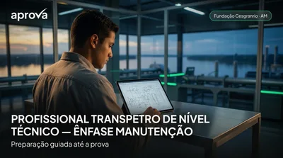 Capa: PROFISSIONAL TRANSPETRO DE NÍVEL TÉCNICO — ÊNFASE MANUTENÇÃO - ELETRÔNICA