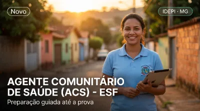 Capa: AGENTE COMUNITÁRIO DE SAÚDE (ACS) - ESF