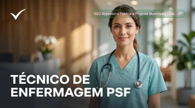 Capa: TÉCNICO DE ENFERMAGEM PSF