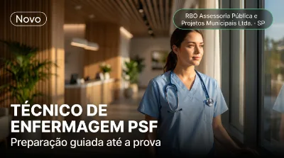 Capa: TÉCNICO DE ENFERMAGEM PSF