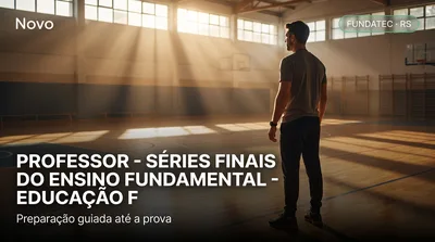 Capa: PROFESSOR - SÉRIES FINAIS DO ENSINO FUNDAMENTAL - EDUCAÇÃO FÍSICA