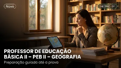 Capa: PROFESSOR DE EDUCAÇÃO BÁSICA II – PEB II – GEOGRAFIA