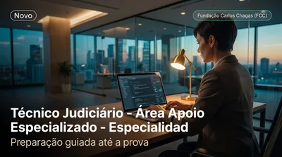 Capa: Técnico Judiciário - Área Apoio Especializado - Especialidade: Tecnologia da Informação