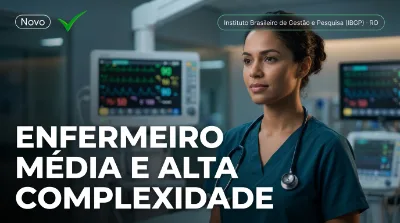 Capa: ENFERMEIRO MÉDIA E ALTA COMPLEXIDADE