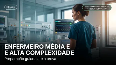 Capa: ENFERMEIRO MÉDIA E ALTA COMPLEXIDADE