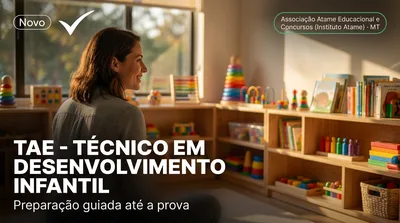 Capa: TAE - TÉCNICO EM DESENVOLVIMENTO INFANTIL