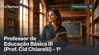 Capa: Professor de Educação Básica III (Prof. Cid Chiarelli) - 1º ano da Educação Básica até o Ensino Médio – Inglês