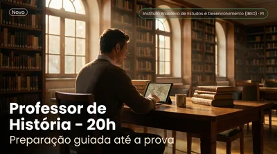 Capa: Professor de História – 20h
