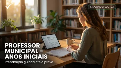 Capa: PROFESSOR MUNICIPAL – ANOS INICIAIS