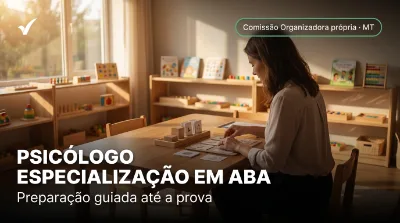 Capa: PSICÓLOGO ESPECIALIZAÇÃO EM ABA