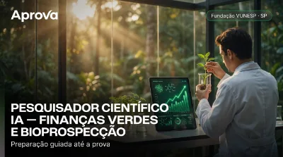 Capa: PESQUISADOR CIENTÍFICO I A — FINANÇAS VERDES E BIOPROSPECÇÃO