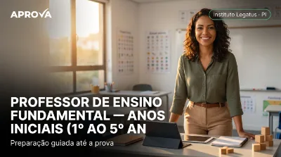 Capa: PROFESSOR DE ENSINO FUNDAMENTAL — ANOS INICIAIS (1º AO 5º ANO) – ZONA URBANA