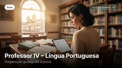 Capa: Professor IV – Língua Portuguesa