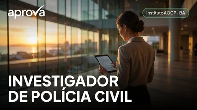 Capa: INVESTIGADOR DE POLÍCIA CIVIL