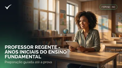 Capa: PROFESSOR REGENTE - ANOS INICIAIS DO ENSINO FUNDAMENTAL