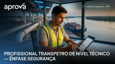 Capa: PROFISSIONAL TRANSPETRO DE NÍVEL TÉCNICO — ÊNFASE SEGURANÇA