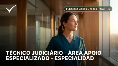 Capa: TÉCNICO JUDICIÁRIO - ÁREA APOIO ESPECIALIZADO - ESPECIALIDADE ENFERMAGEM