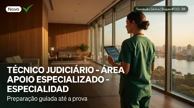 Capa: TÉCNICO JUDICIÁRIO - ÁREA APOIO ESPECIALIZADO - ESPECIALIDADE ENFERMAGEM