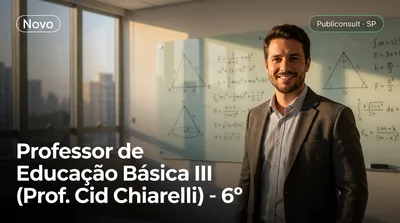 Capa: Professor de Educação Básica III (Prof. Cid Chiarelli) - 6º ano da Educação Básica ao Ensino Médio – Matemática