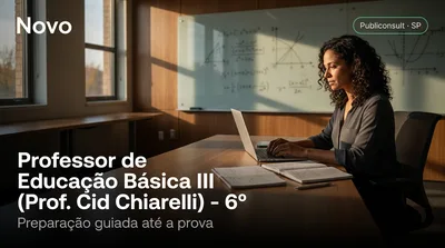 Capa: Professor de Educação Básica III (Prof. Cid Chiarelli) - 6º ano da Educação Básica ao Ensino Médio – Matemática