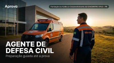 Capa: AGENTE DE DEFESA CIVIL