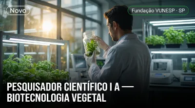 Capa: PESQUISADOR CIENTÍFICO I A — BIOTECNOLOGIA VEGETAL