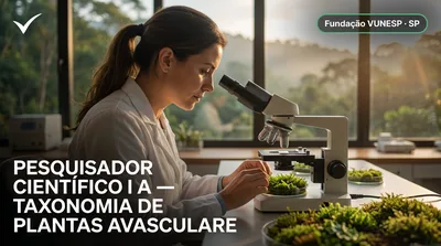 Capa: PESQUISADOR CIENTÍFICO I A — TAXONOMIA DE PLANTAS AVASCULARES