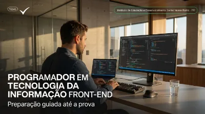 Capa: PROGRAMADOR EM TECNOLOGIA DA INFORMAÇÃO FRONT-END