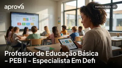 Capa: Professor de Educação Básica - PEB II - Especialista Em Deficiência Auditiva/Surdez