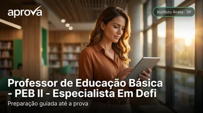 Capa: Professor de Educação Básica - PEB II - Especialista Em Deficiência Auditiva/Surdez