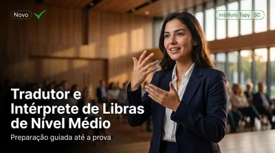 Capa: Tradutor e Intérprete de Libras de Nível Médio