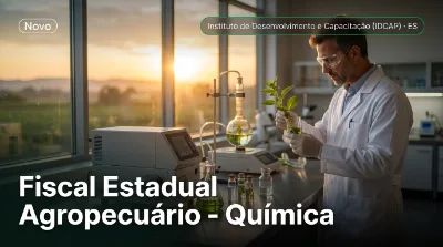 Capa: Fiscal Estadual Agropecuário - Química