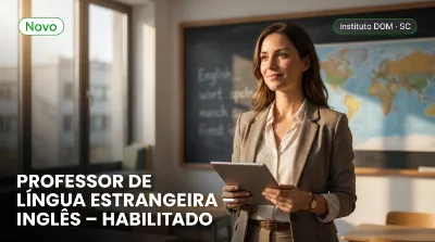 Capa: PROFESSOR DE LÍNGUA ESTRANGEIRA – INGLÊS – HABILITADO