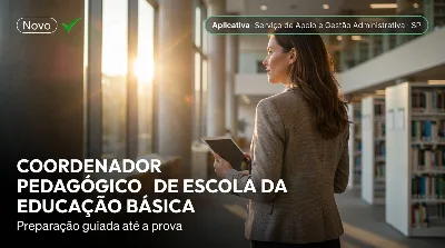 Capa: COORDENADOR PEDAGÓGICO DE ESCOLA DA EDUCAÇÃO BÁSICA