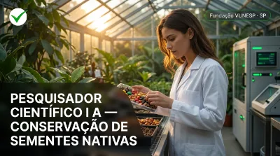 Capa: PESQUISADOR CIENTÍFICO I A — CONSERVAÇÃO DE SEMENTES NATIVAS BRASILEIRAS