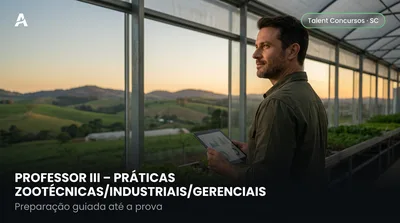 Capa: PROFESSOR III – PRÁTICAS ZOOTÉCNICAS/INDUSTRIAIS/GERENCIAIS E AGRÍCOLAS