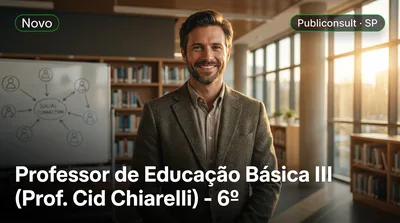 Capa: Professor de Educação Básica III (Prof. Cid Chiarelli) - 6º ano da Educação Básica ao Ensino Médio - Sociologia