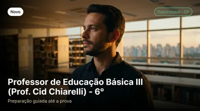 Capa: Professor de Educação Básica III (Prof. Cid Chiarelli) - 6º ano da Educação Básica ao Ensino Médio - Sociologia