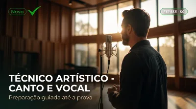 Capa: TÉCNICO ARTÍSTICO - CANTO E VOCAL