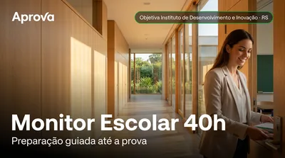Capa: Monitor Escolar 40h