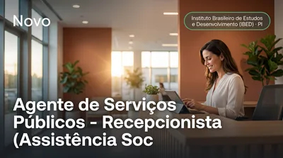 Capa: Agente de Serviços Públicos - Recepcionista (Assistência Social)