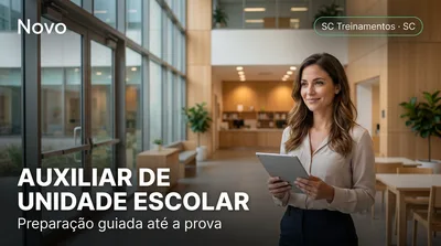 Capa: AUXILIAR DE UNIDADE ESCOLAR