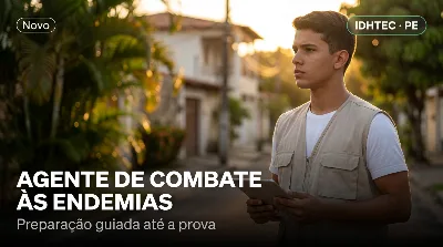 Capa: AGENTE DE COMBATE ÀS ENDEMIAS