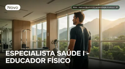 Capa: ESPECIALISTA SAÚDE I - EDUCADOR FÍSICO