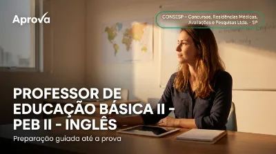 Capa: PROFESSOR DE EDUCAÇÃO BÁSICA II - PEB II - INGLÊS