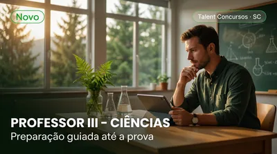 Capa: PROFESSOR III – CIÊNCIAS