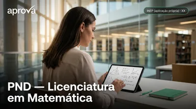 Capa: PND — Licenciatura em Matemática